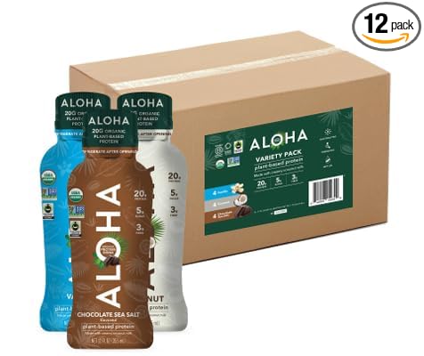 ALOHA Protein Drink Variety Pack (Pack of 12)