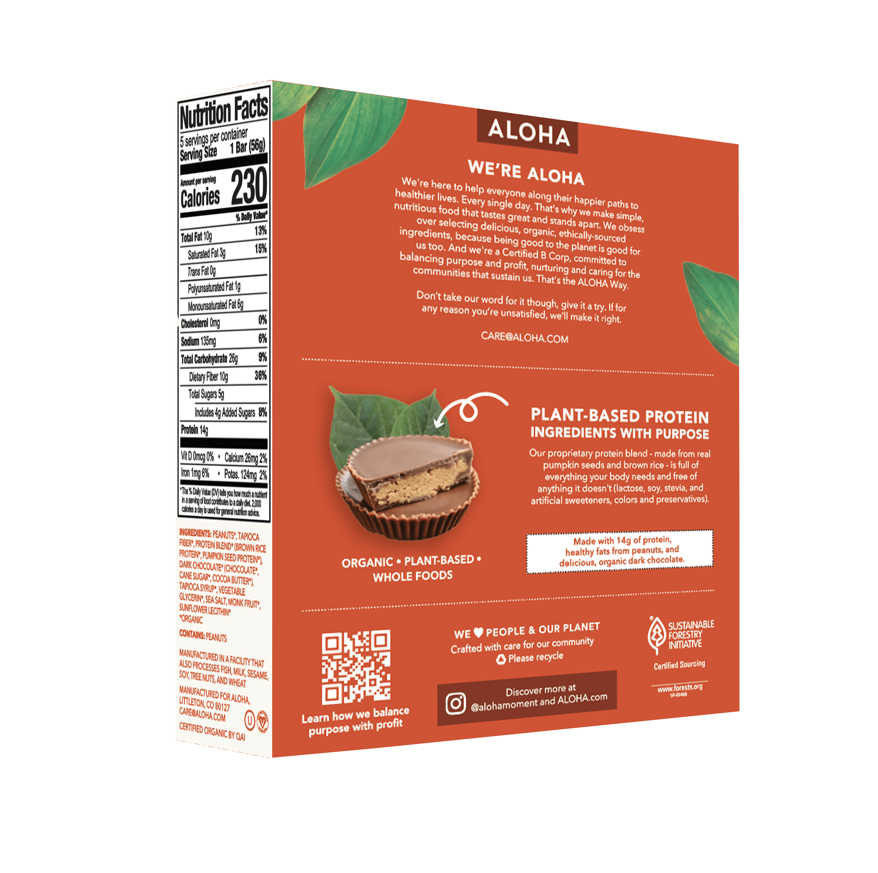 (5-bar box) Peanut Butter Cup Protein Bars