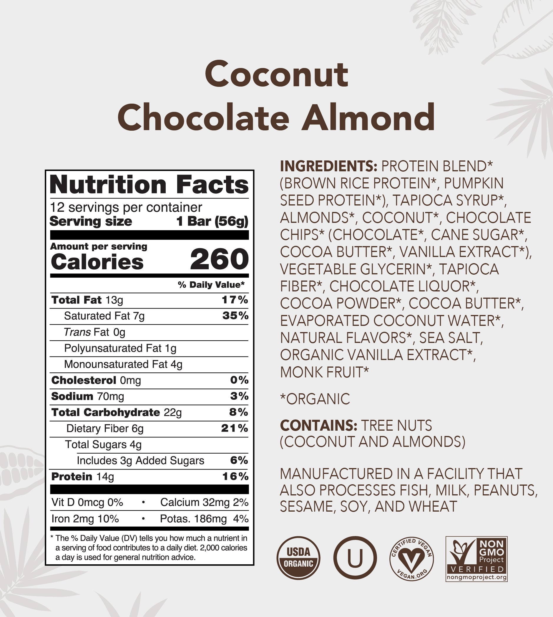 Coconut Chocolate Almond - Protein Bars
