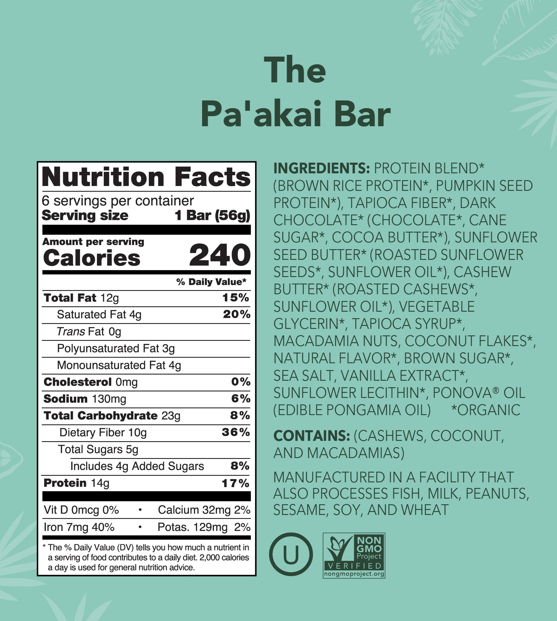 The Pa'akai Bar - Protein Bars