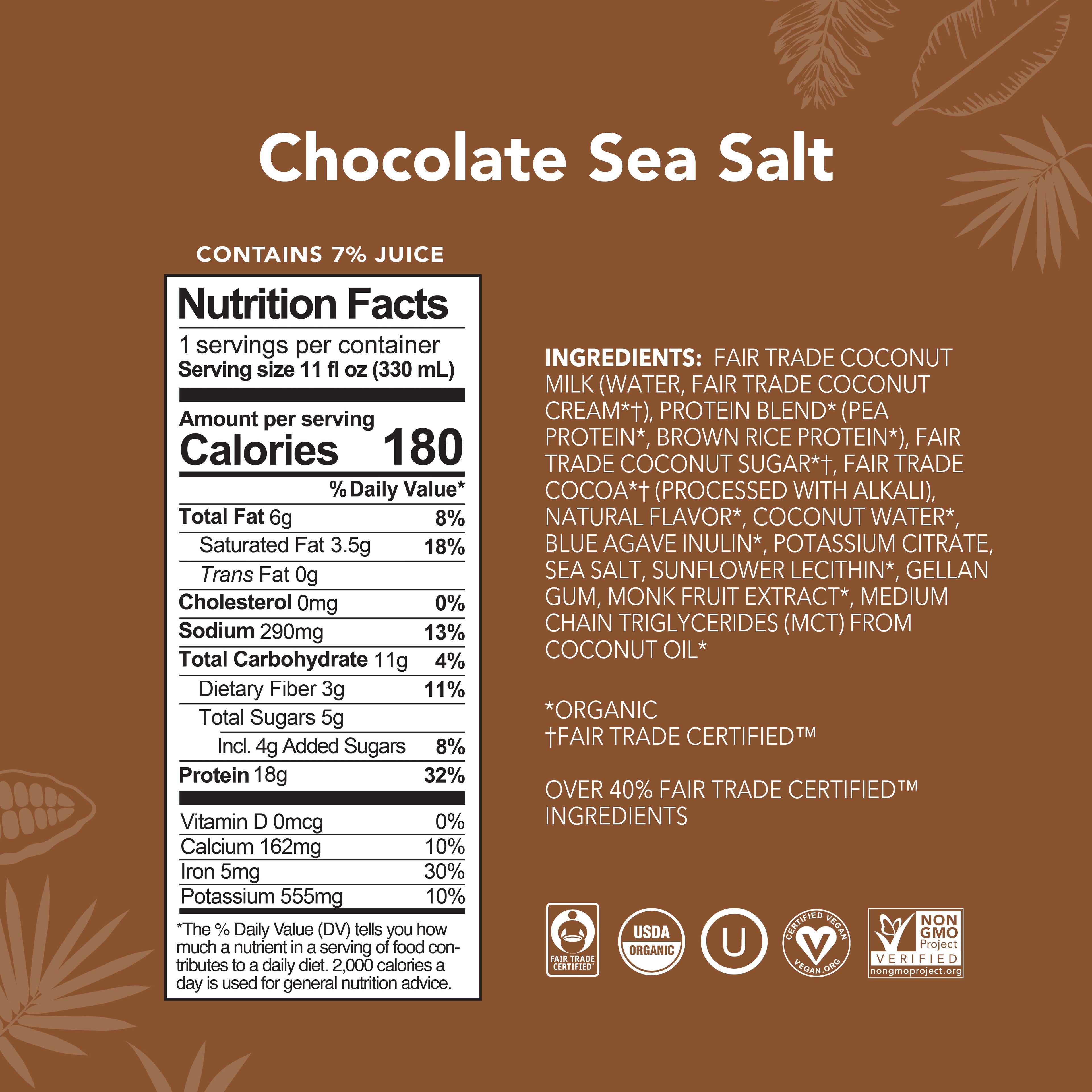 Chocolate Sea Salt - Protein Drinks (Out of Stock)