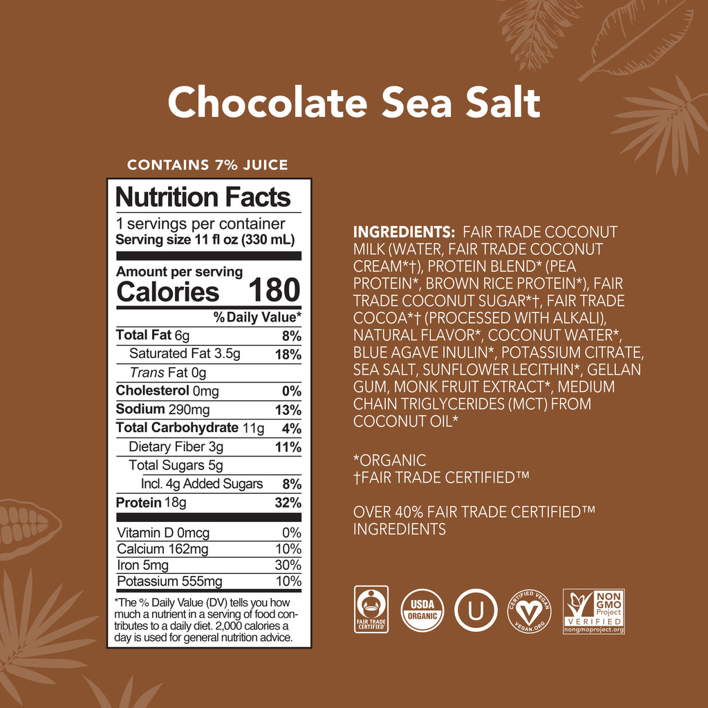 Chocolate Sea Salt - Protein Drinks